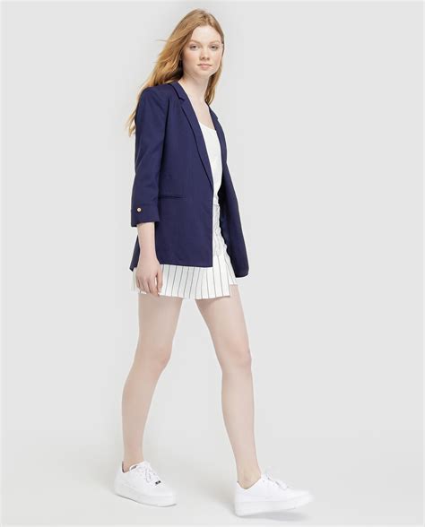 blazer azul marino tommy hilfiger mujer|azul marino hexadecimal.